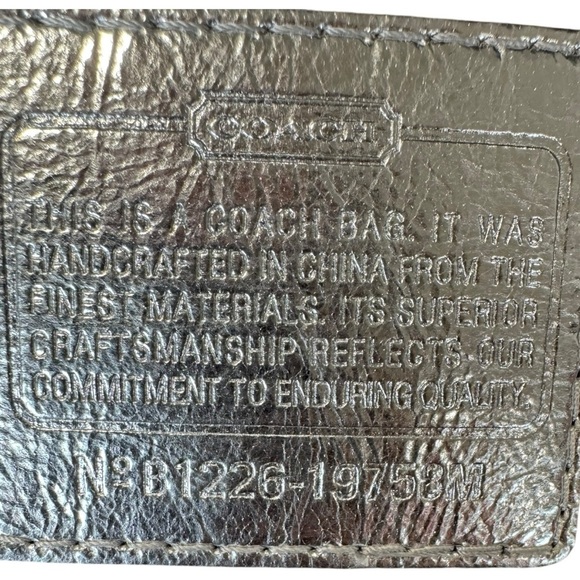 Coach Peyton Silver & White Monogrammed Signature Jacquard Hobo Bag w/ Duster - Picture 12 of 14